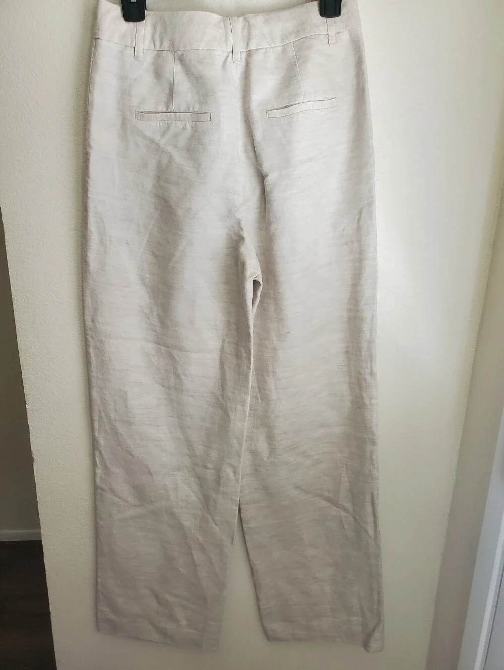 Aritzia The Effortless Pant CruiseLinen in Natural Ecru Sz 6 NWOT